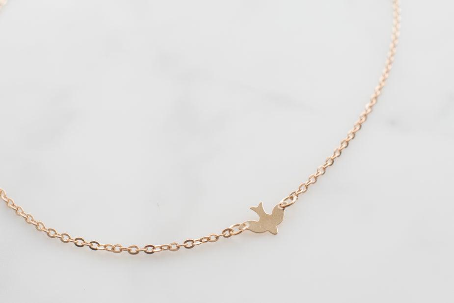 Gold Bird Necklace - anhth-joy-prod