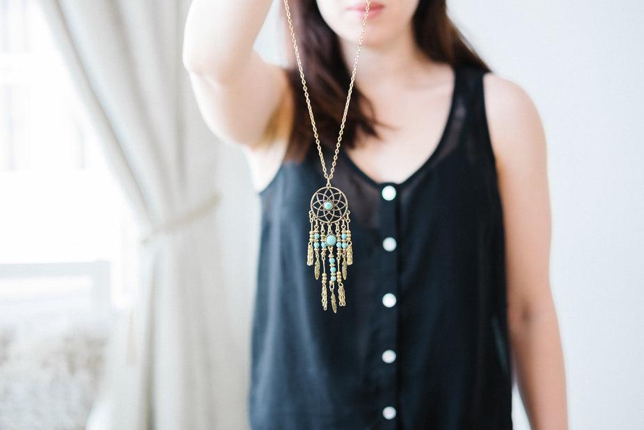 Dreamcatcher Pendant Necklace - anhth-joy-prod