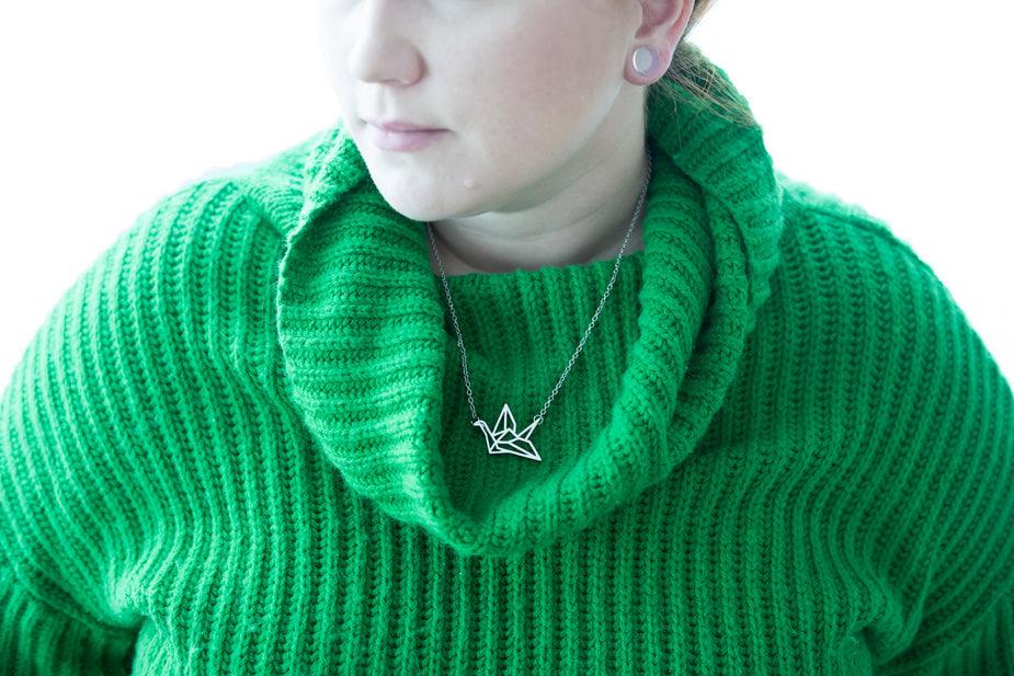 Origami Crane Necklace - anhth-joy-prod