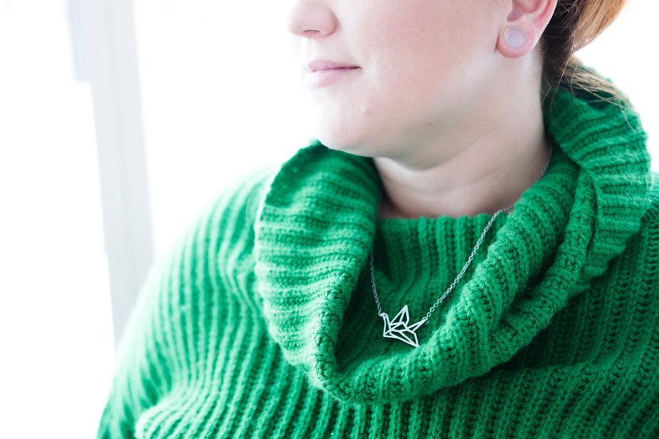 Origami Crane Necklace - anhth-joy-prod
